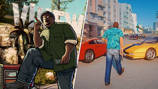 GTA III, Vice City і San Andreas